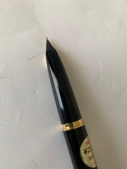Used Pilot Desk Pen 2-piece fountain pen set with slightly tarnished tip
