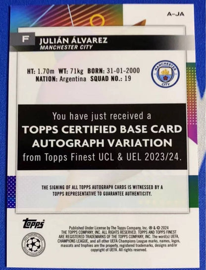 Julian Alvarez Sign Card — Japanese