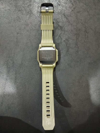 NIXON Regulus LCD Olive Green Digital Men's Watch — Japanese