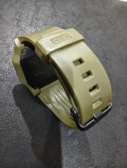 NIXON Regulus LCD Olive Green Digital Men's Watch — Japanese