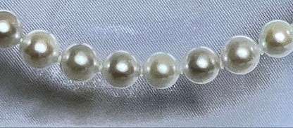 Yamato Eternal Elegance pearl jewelry set with 8mm pearls featuring a 48cm necklace and matching earrings