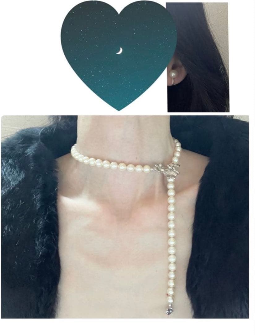 Yamato Eternal Elegance pearl jewelry set with 8mm pearls featuring a 48cm necklace and matching earrings