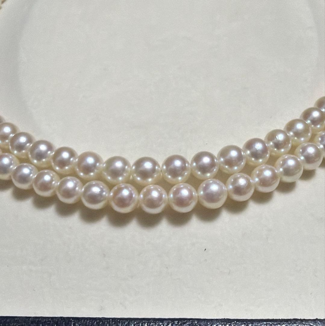 Tasaki Akoya pearl long necklace with 5.5-6mm pearls measuring 109 cm in length