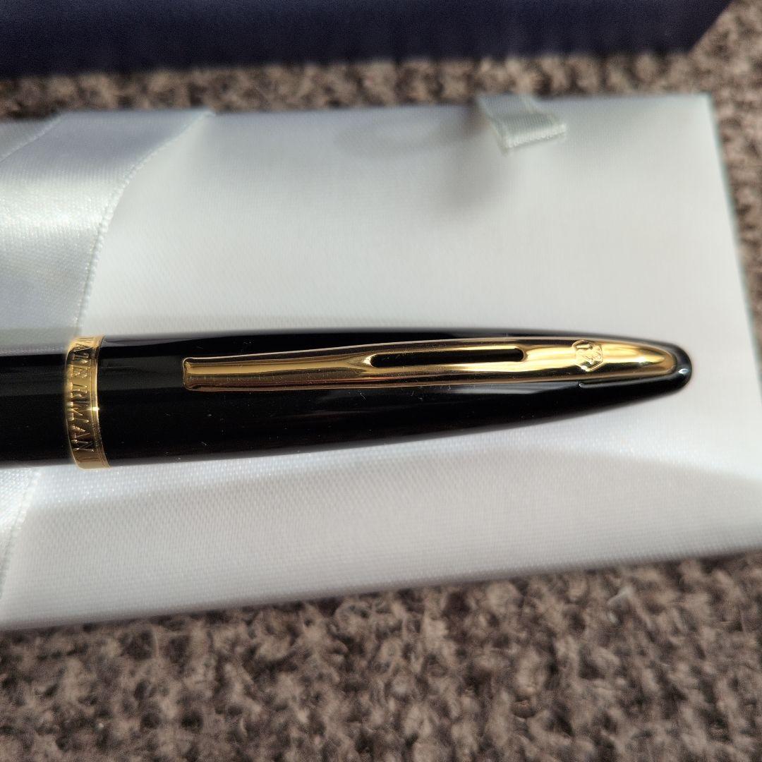 Waterman Ballpoint Pen Kare model カレン with case, slight scratches on case, pen in good condition