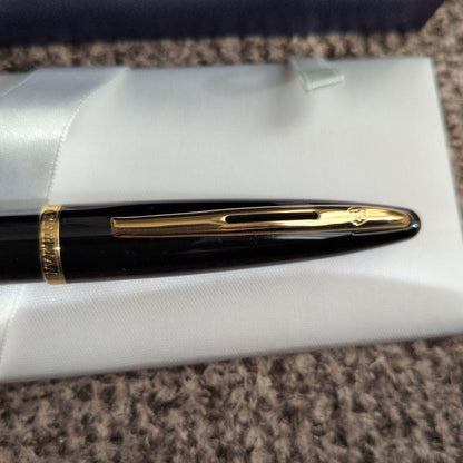 Waterman Ballpoint Pen Kare model カレン with case, slight scratches on case, pen in good condition