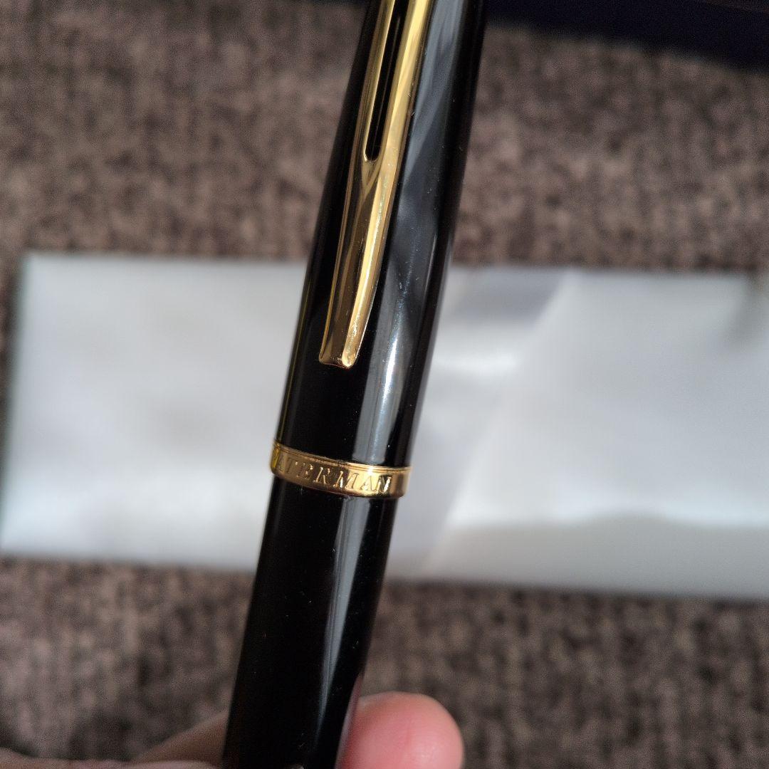 Waterman Ballpoint Pen Kare model カレン with case, slight scratches on case, pen in good condition
