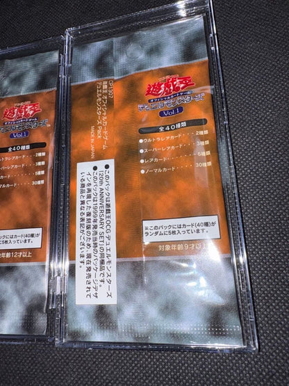 Yu-Gi-Oh History of the Duel King Vol.1 Unopened Pack 2nd Edition (Extremely Rare) & Repr Pack — Japanese
