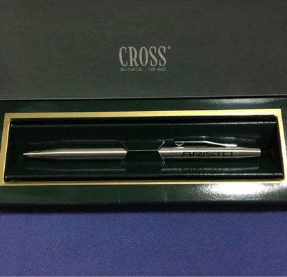 Unused Ballpoint Pen CROSS Kuro Toyota Aristo promotional item with black ink and silver accents