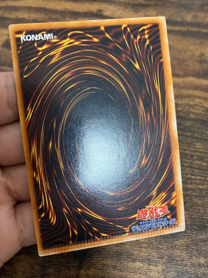Yugioh Red Eyes Black Dragon Ultra Rare card with pack tear error at bottom from Japan import