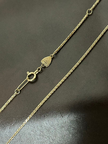 Agat K10YG gold mesh chain necklace approximately 200mm length