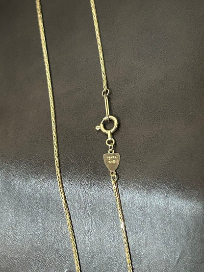 Agat K10YG gold mesh chain necklace approximately 200mm length