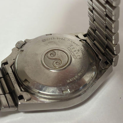 SEIKO Silver Wave Vintage Quartz Men's Watch — Japanese