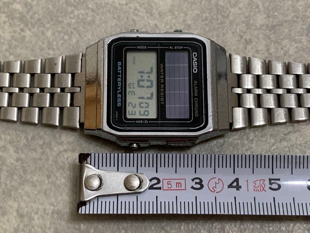 CASIO AL-180 Solar Men's Watch — Japanese