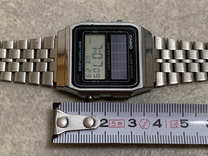 CASIO AL-180 Solar Men's Watch — Japanese