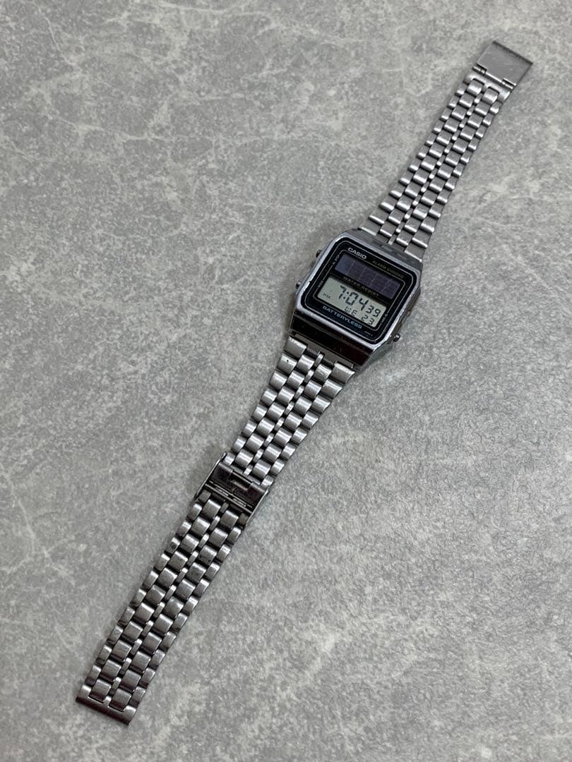 CASIO AL-180 Solar Men's Watch — Japanese