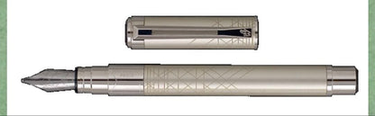 Waterman Perspective Fountain Pen in Champagne CT finish with stainless steel fine nib and France engraving