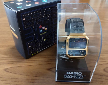 CASIO A100WEPC Quartz Men's Watch — Japanese