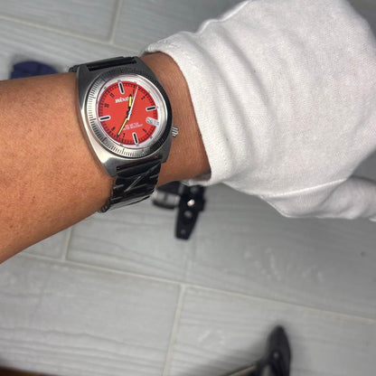 NIXON Clutch 100M BP Orange Quartz Men's Watch — Japanese