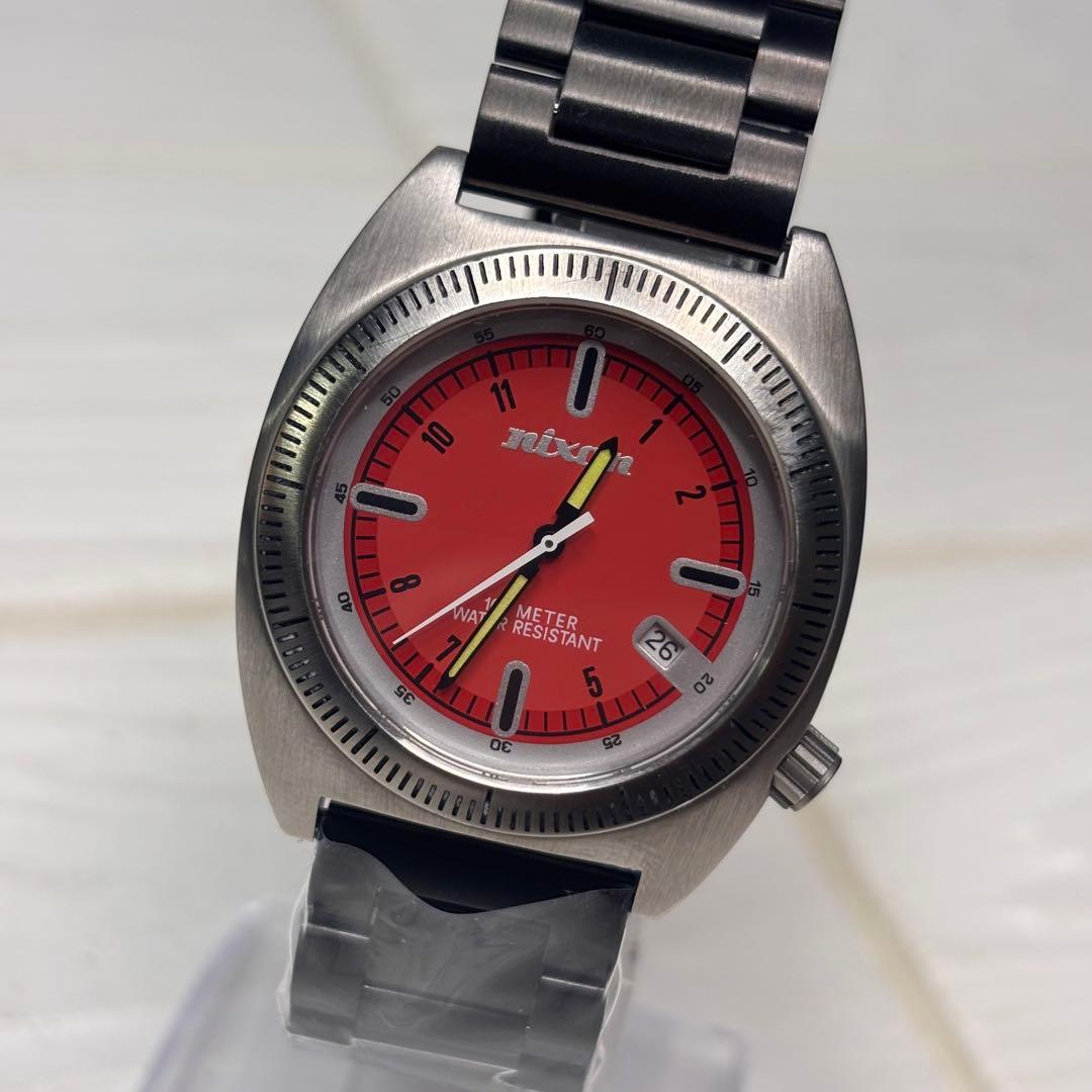 NIXON Clutch 100M BP Orange Quartz Men's Watch — Japanese