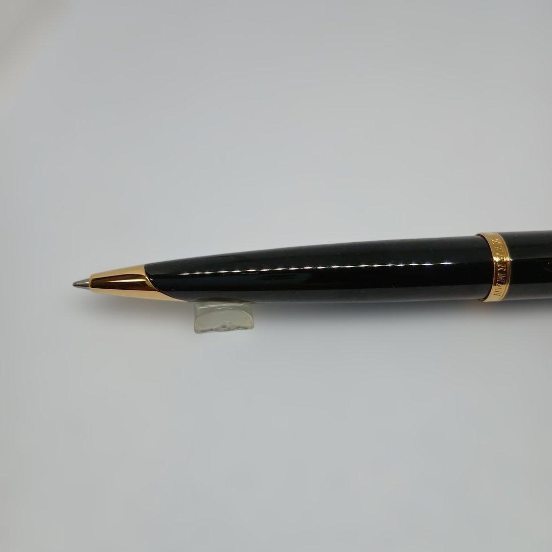 WATERMAN KAREN Black Seagull GTBP ballpoint pen with gold decoration and matching black dedicated case