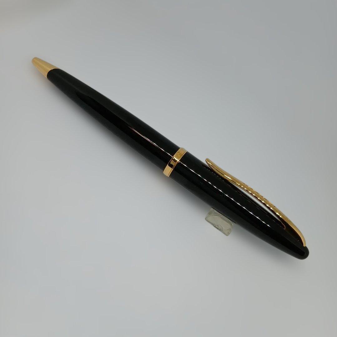 WATERMAN KAREN Black Seagull GTBP ballpoint pen with gold decoration and matching black dedicated case
