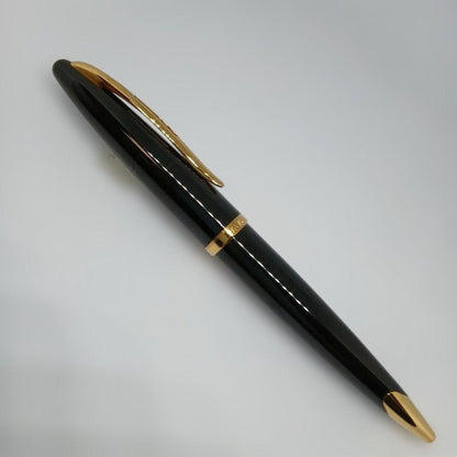 WATERMAN KAREN Black Seagull GTBP ballpoint pen with gold decoration and matching black dedicated case