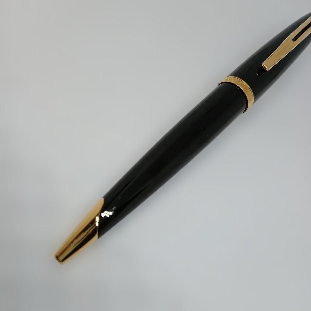 WATERMAN KAREN Black Seagull GTBP ballpoint pen with gold decoration and matching black dedicated case