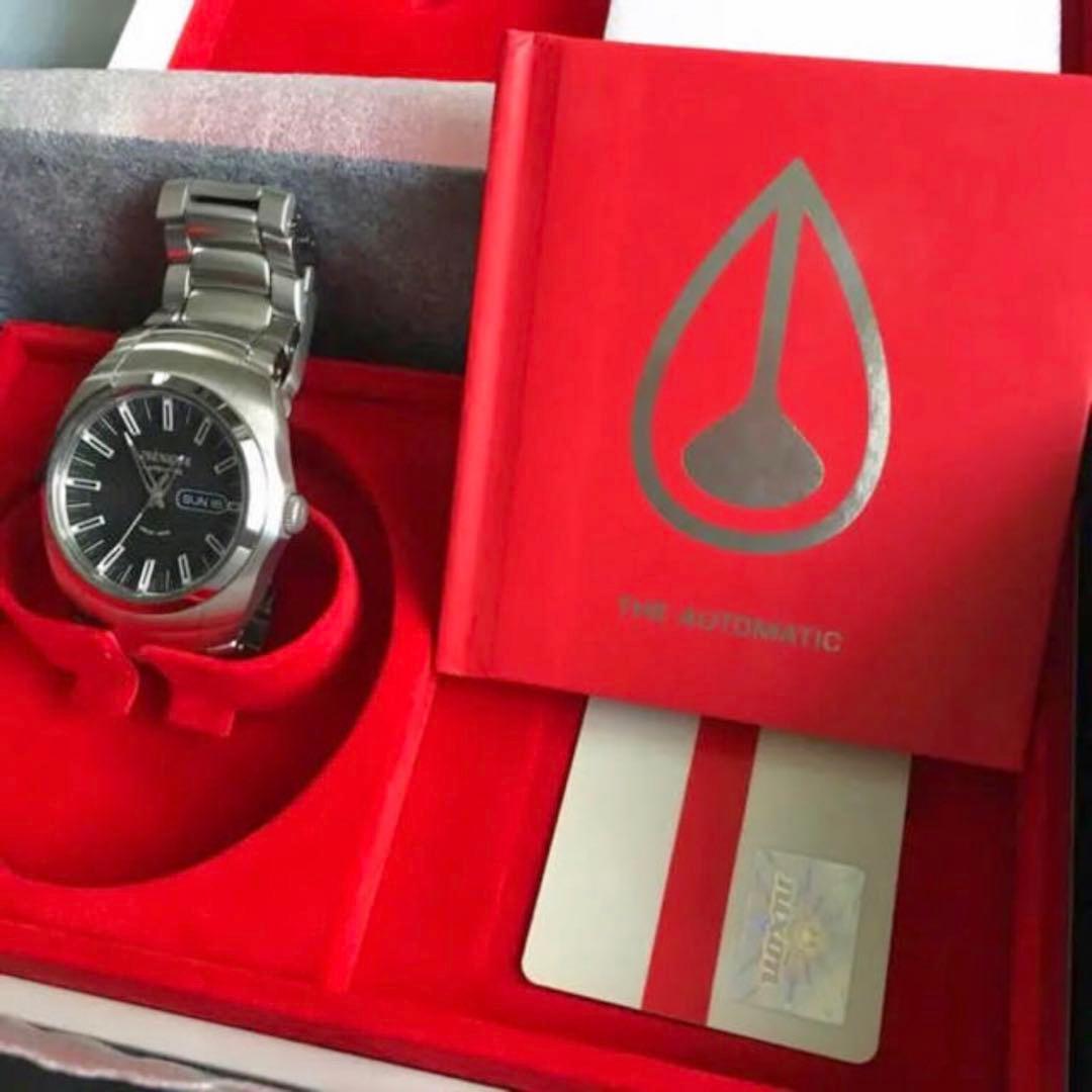 NIXON US Limited Automatic Silver-Black Men's Watch — Japanese