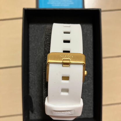 NIXON White Gold Waterproof Men's Watch — Japanese