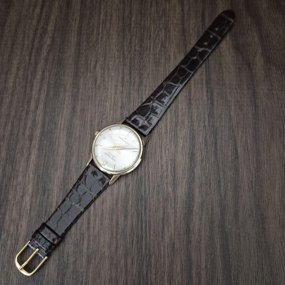 SEIKO クラウン スペシャル 23石 SD文字盤 14金張り Manual Men's Watch — Japanese