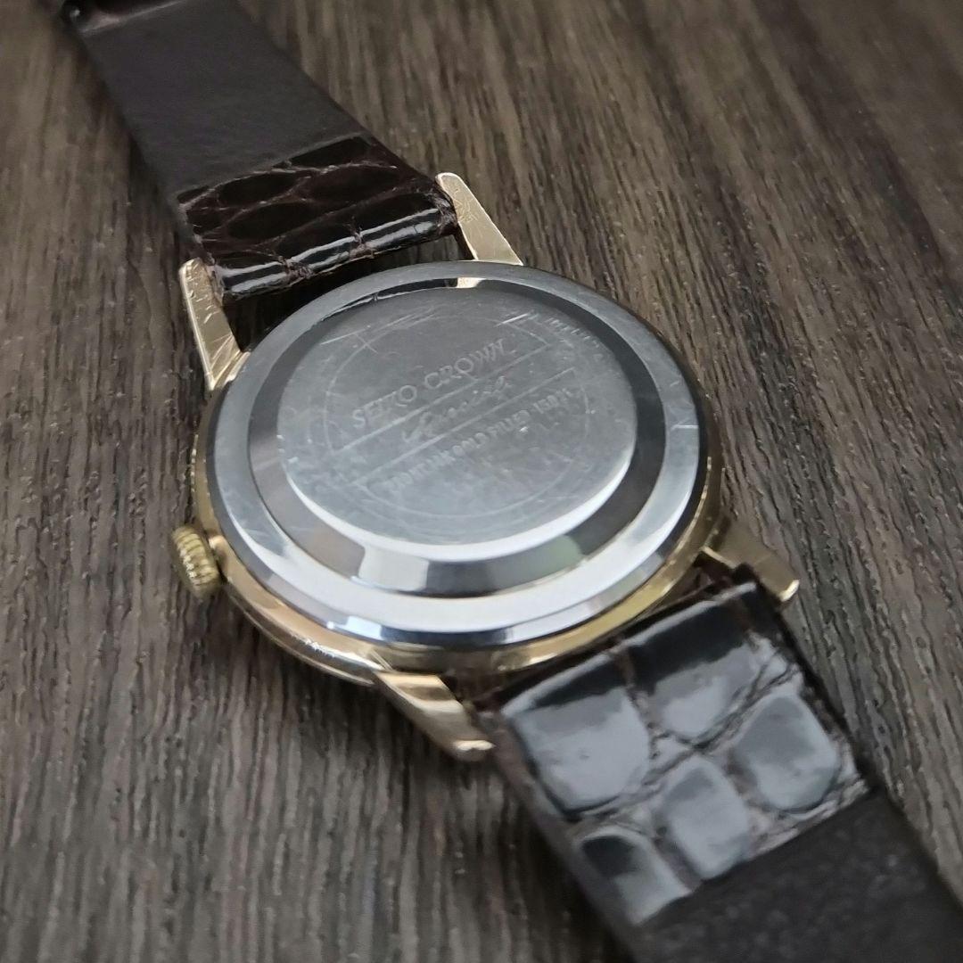 SEIKO クラウン スペシャル 23石 SD文字盤 14金張り Manual Men's Watch — Japanese