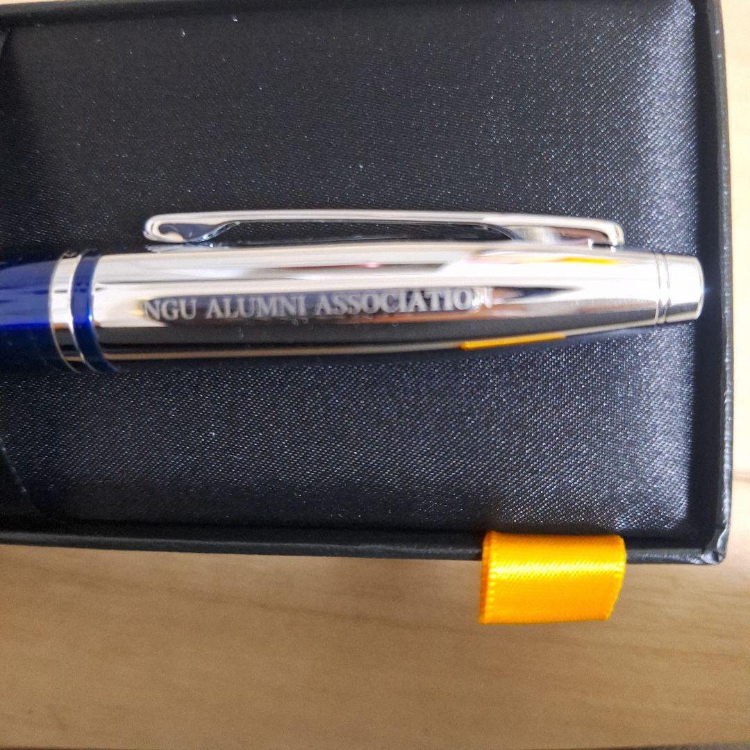 Cross ballpoint pen with sleek metallic finish designed as a university graduation commemorative item
