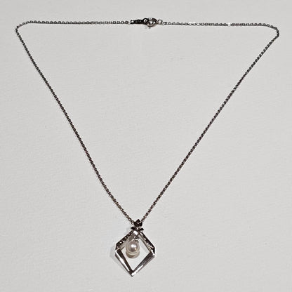 1729 Mikimoto pearl necklace with 6.5mm pearls on 40cm SV925 sterling silver chain