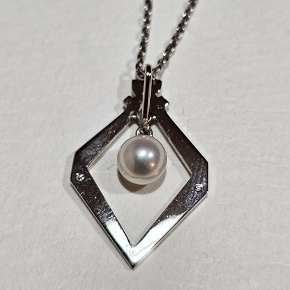 1729 Mikimoto pearl necklace with 6.5mm pearls on 40cm SV925 sterling silver chain