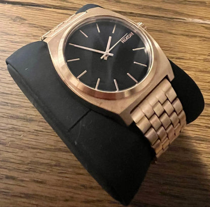 NIXON The Time Teller Minimal Gold Quartz Men's Watch — Japanese