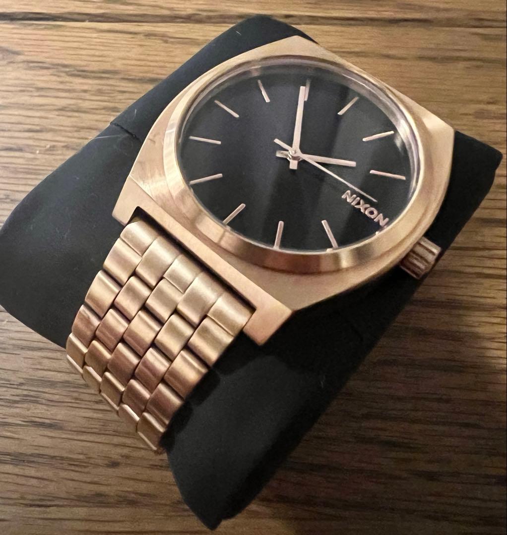 NIXON The Time Teller Minimal Gold Quartz Men's Watch — Japanese