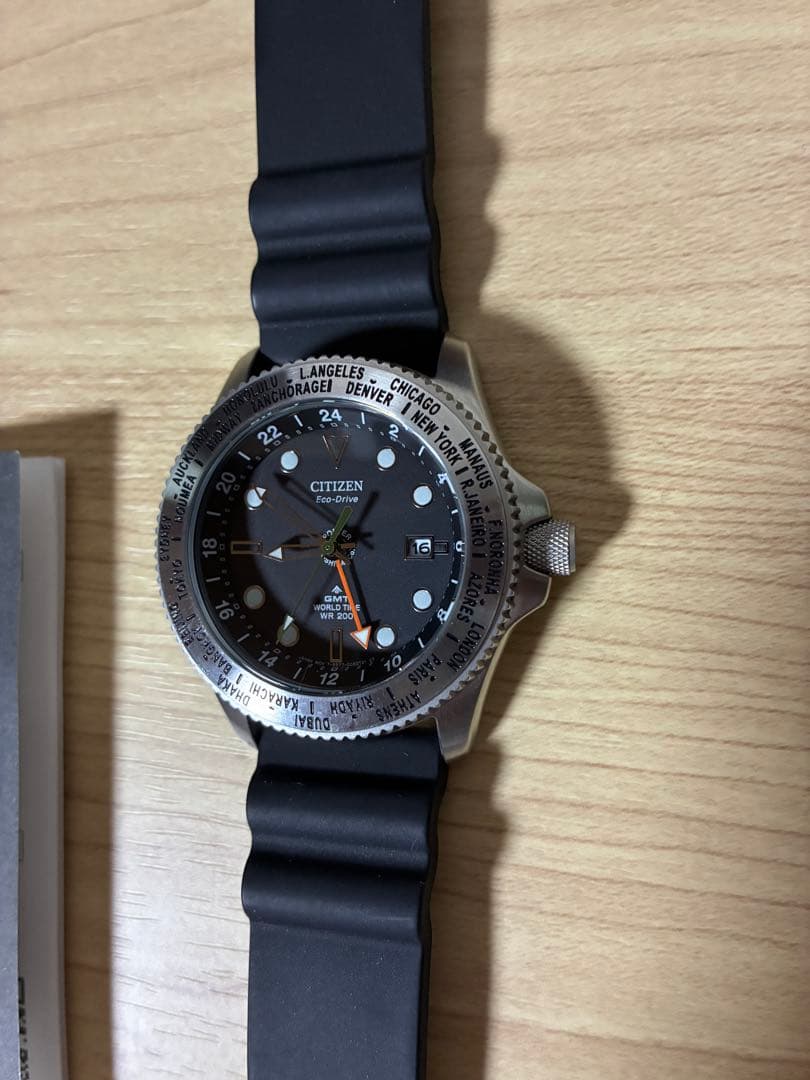 Citizen × PORTER GMT WORLD TIME Men's Watch — Japanese