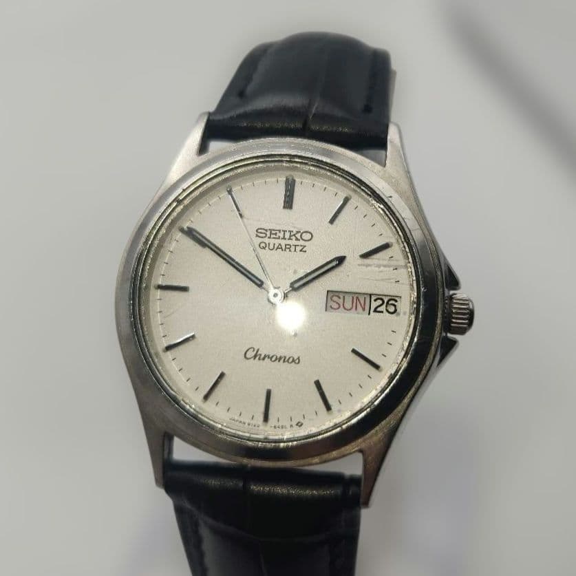 SEIKO クロノス クロノスデイデイト SBTR009 Quartz Men's Watch — Japanese