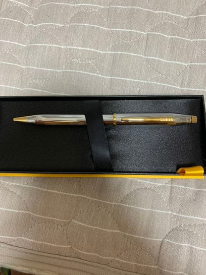 Silver CROSS Twist Ballpoint Pen with metal body and twist style mechanism