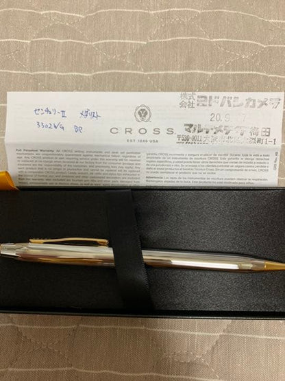 Silver CROSS Twist Ballpoint Pen with metal body and twist style mechanism
