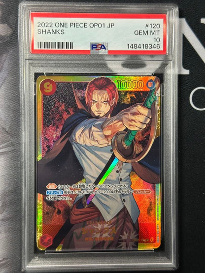 PSA 10 One Piece Shanks SEC — Japanese