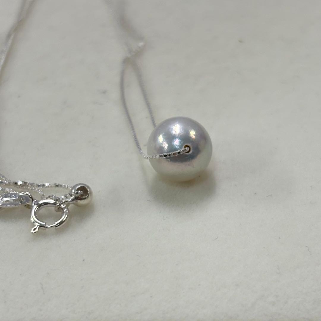 Ise-Shima Egu Bay Akoya pearl necklace with 8.5mm pearls and 42cm length in a simple elegant design