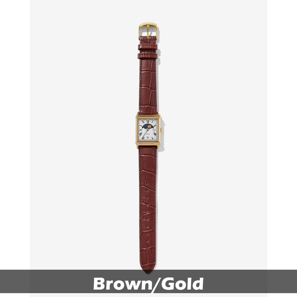 TIMEX Noah x Timex Moon Phase Brown/Gold Men's Watch — Japanese