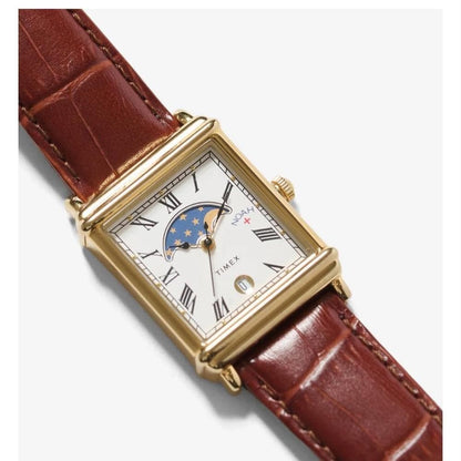 TIMEX Noah x Timex Moon Phase Brown/Gold Men's Watch — Japanese