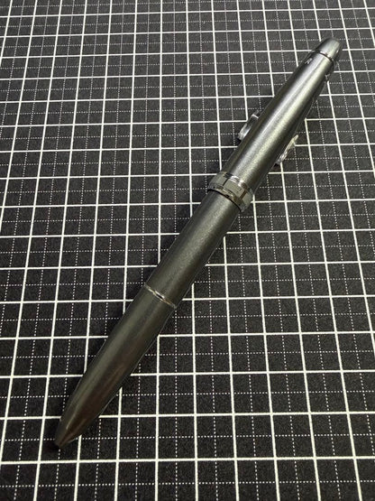 PILOT 3+1 EXEC multifunction pen in dark gray mica with black red and blue ballpoint inks and 0.5mm sharpener
