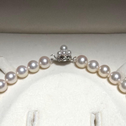 TASAKI Akoya Pearl Necklace featuring 8.5 mm pearls with excellent luster on a 42 cm strand