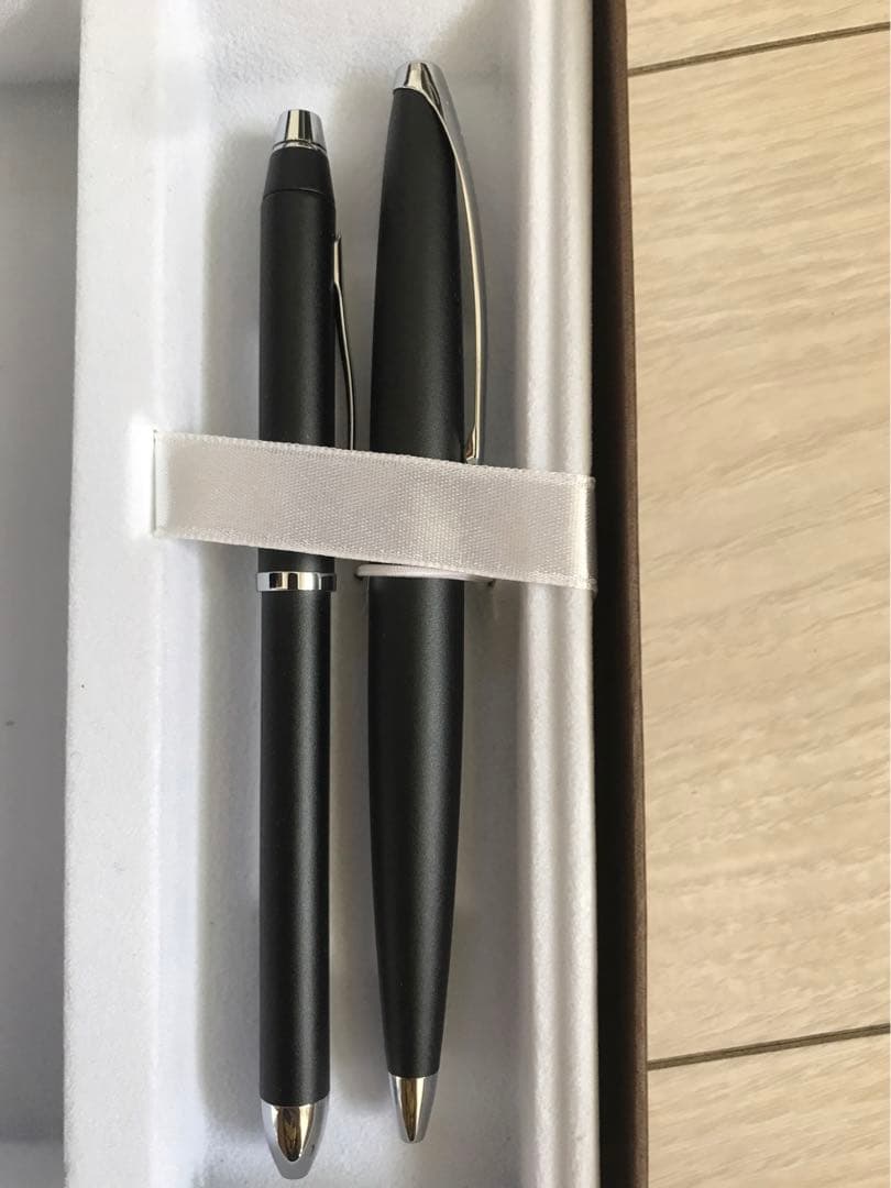 Cross ballpoint pen and mechanical pencil set with black and red ink, without case