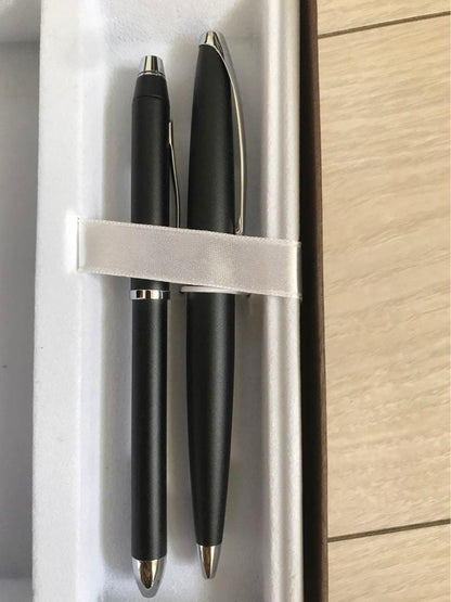 Cross ballpoint pen and mechanical pencil set with black and red ink, without case