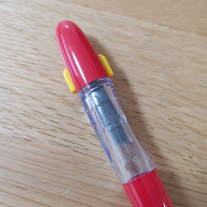 Pilot Penmanship Pen Fountain Pen EF Extra Fine nib in discontinued red color with case and ink