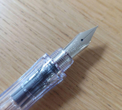 Pilot Penmanship Pen Fountain Pen EF Extra Fine nib in discontinued red color with case and ink